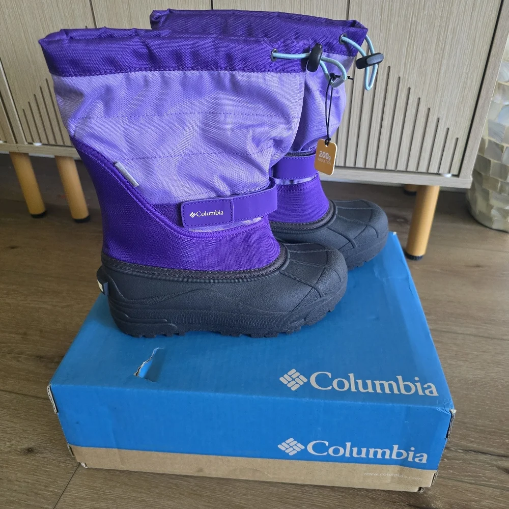 Nwt Columbia Big Kids' Powderbug Plus II Snow Boot